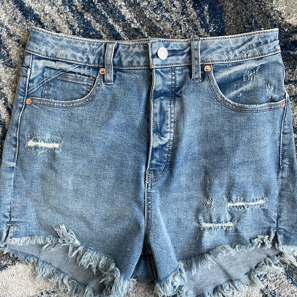 Free People Crvy Vintage High Rise Shorts Size 28 - Picture 5 of 6